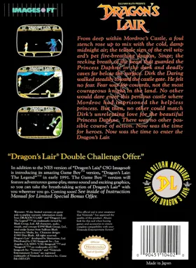 Dragon's Lair (USA) box cover back